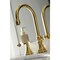 Kingston Brass KS2987DFL Widespread Bathroom Faucet with Brass Pop-Up, Brushed Brass KS2987DFL - alternate 4